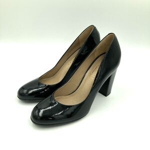 Talbots Black Patent Leather Chucky Heels Size 5.5 NWT